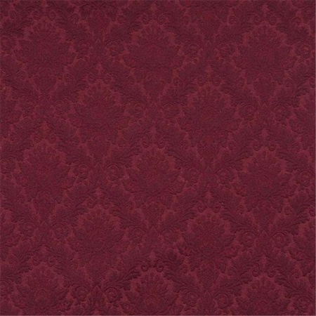 Designer Fabrics E536 54 in. Wide Burgundy; Floral Jacquard Woven Upholstery Grade Fabric E536